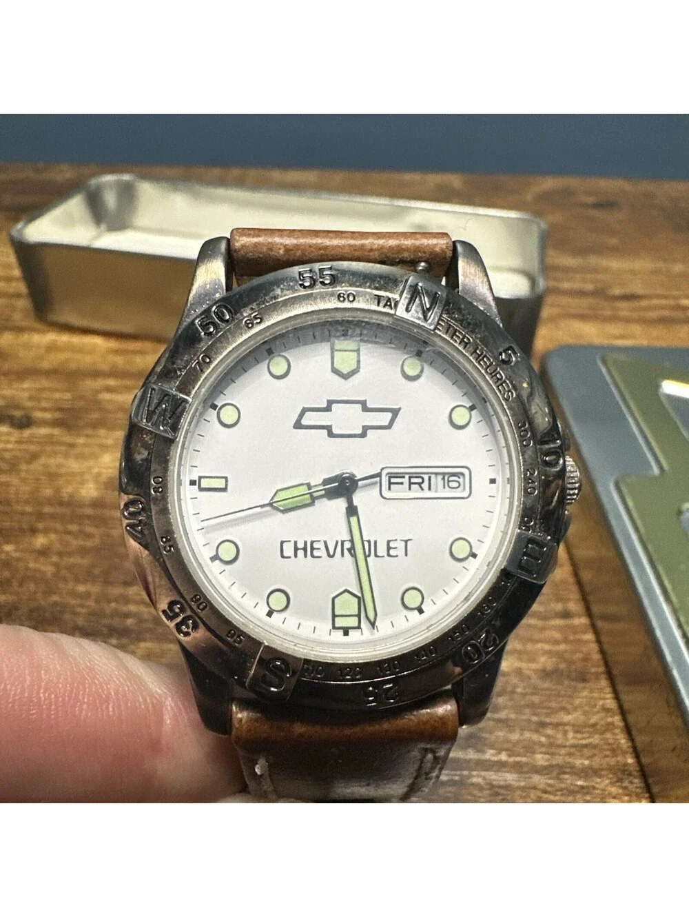 Chevrolet TMGM /TX0298/ 204 Wrist Watch Leather Band